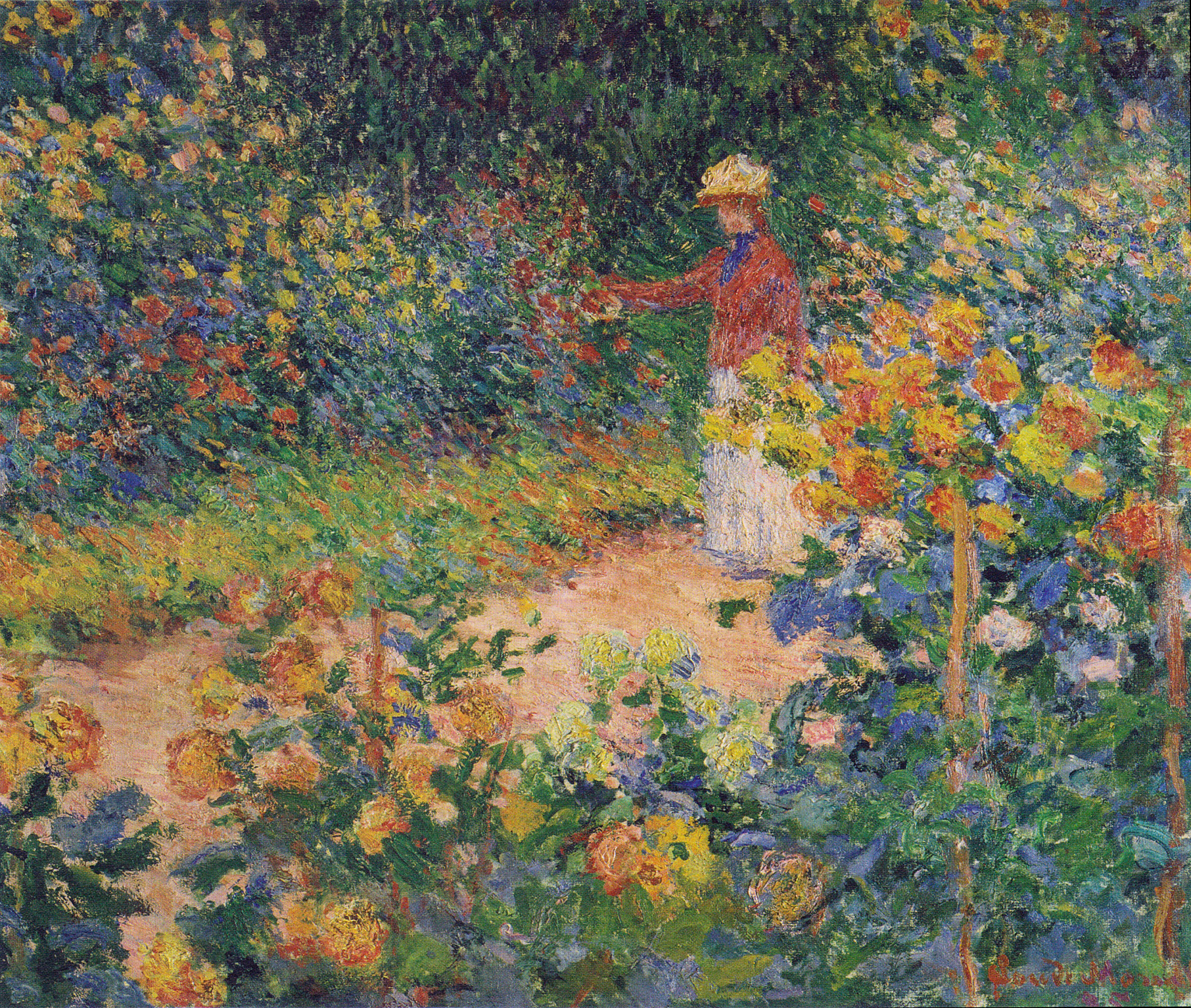 Monet's Garden at Giverny 1895